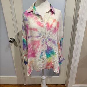 Tolani Multicolor Tie-Dye Women's Top